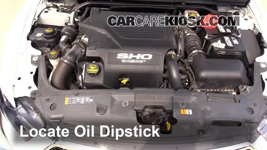 2014 Ford Taurus SHO 3.5L V6 Turbo Huile Vérifier le niveau de l'huile